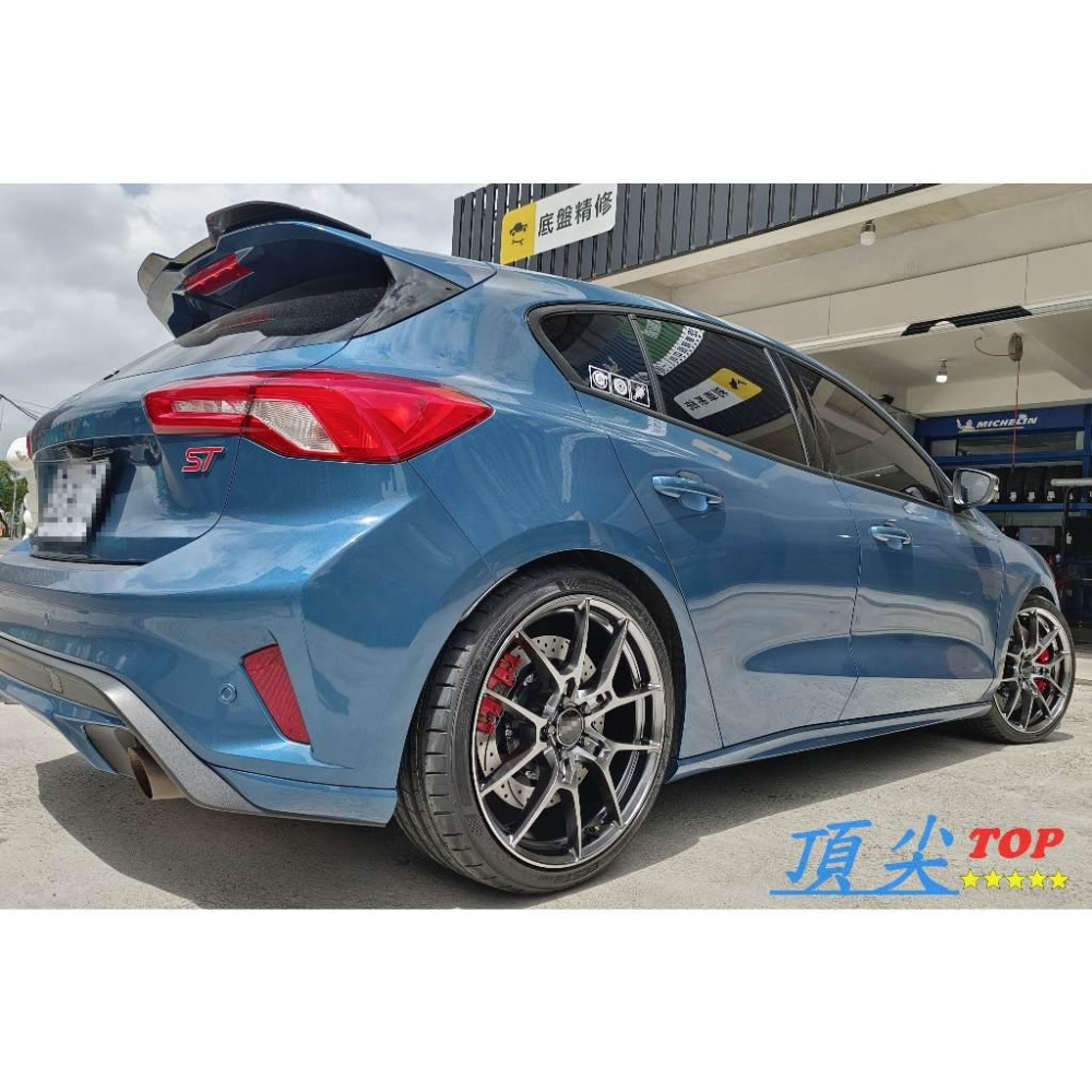 【頂尖】全新SI鋁圈 EP14 類G025 鈦色/黑高亮 19吋鋁圈 8.5J 5X108 ET40 FOCUS鋁圈-細節圖2