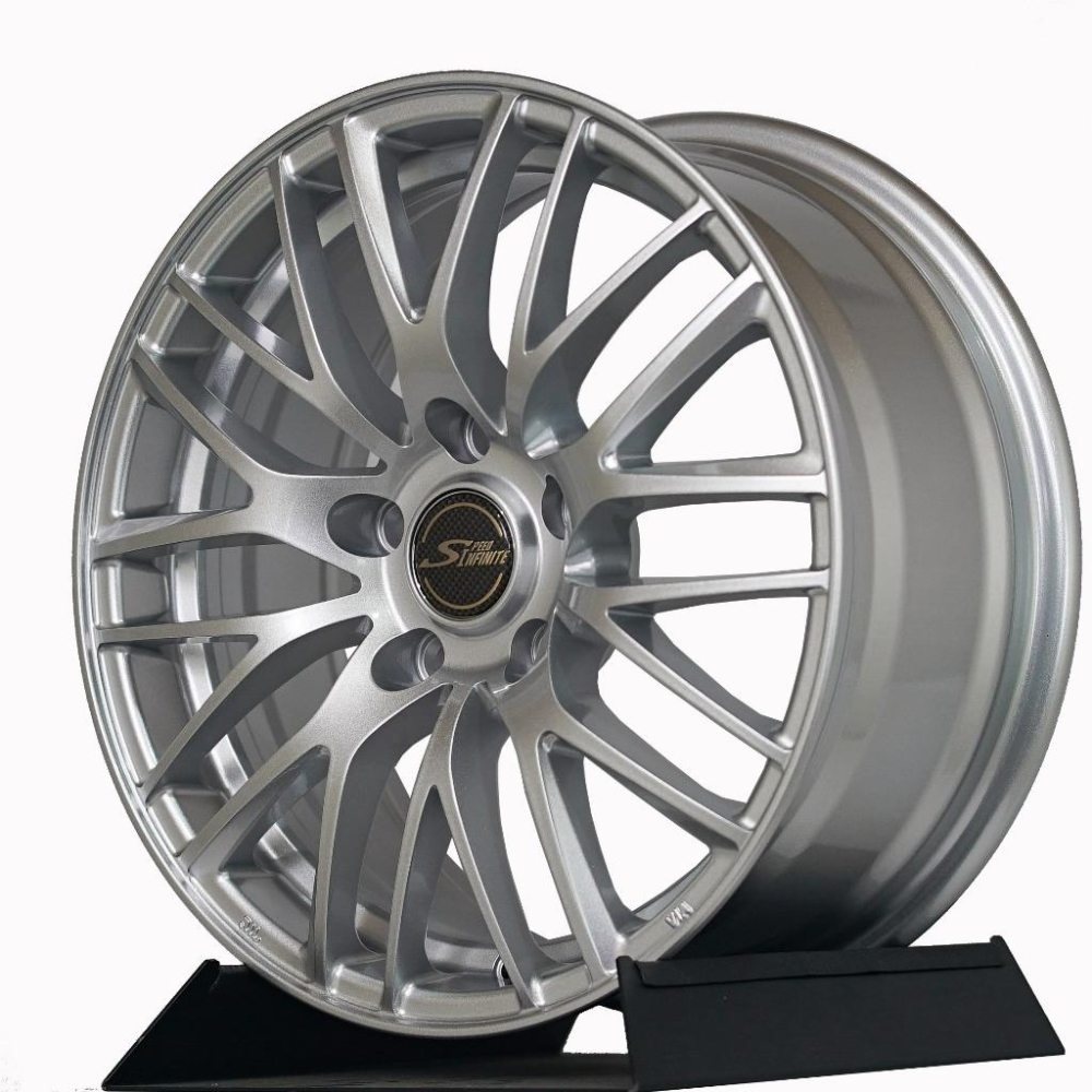 【頂尖】全新SI鋁圈 M1340 15吋鋁圈 4X100 6J ET40閃銀/亮銀/15吋網狀鋁圈/-細節圖2