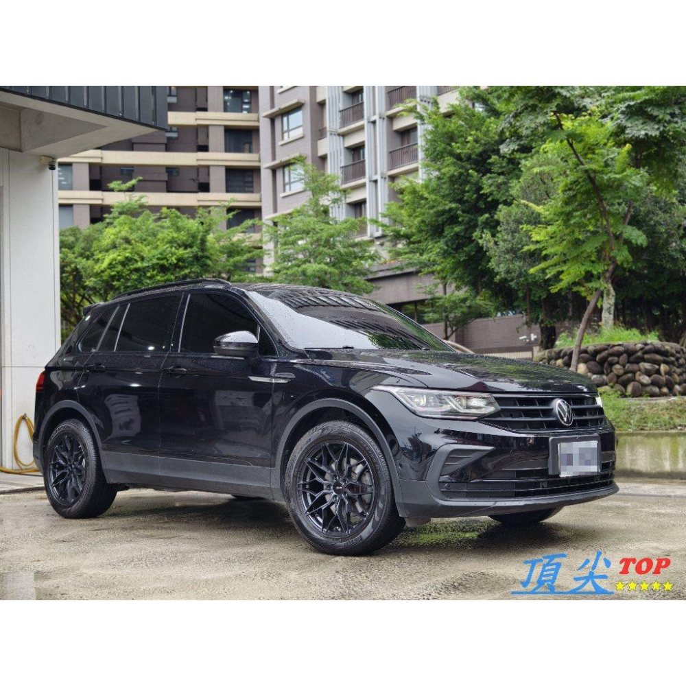 【頂尖】全新Advanti鋁圈 MAT26 18吋旋壓鋁圈 5X112 8j et30 深鐵灰+黑金油 TIGUAN鋁圈-細節圖2