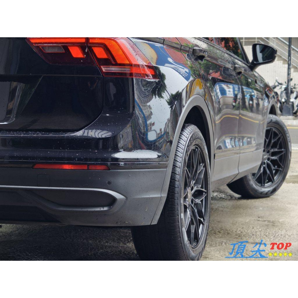 【頂尖】全新Advanti鋁圈 MAT26 18吋旋壓鋁圈 5X112 8j et30 深鐵灰+黑金油 TIGUAN鋁圈-細節圖4