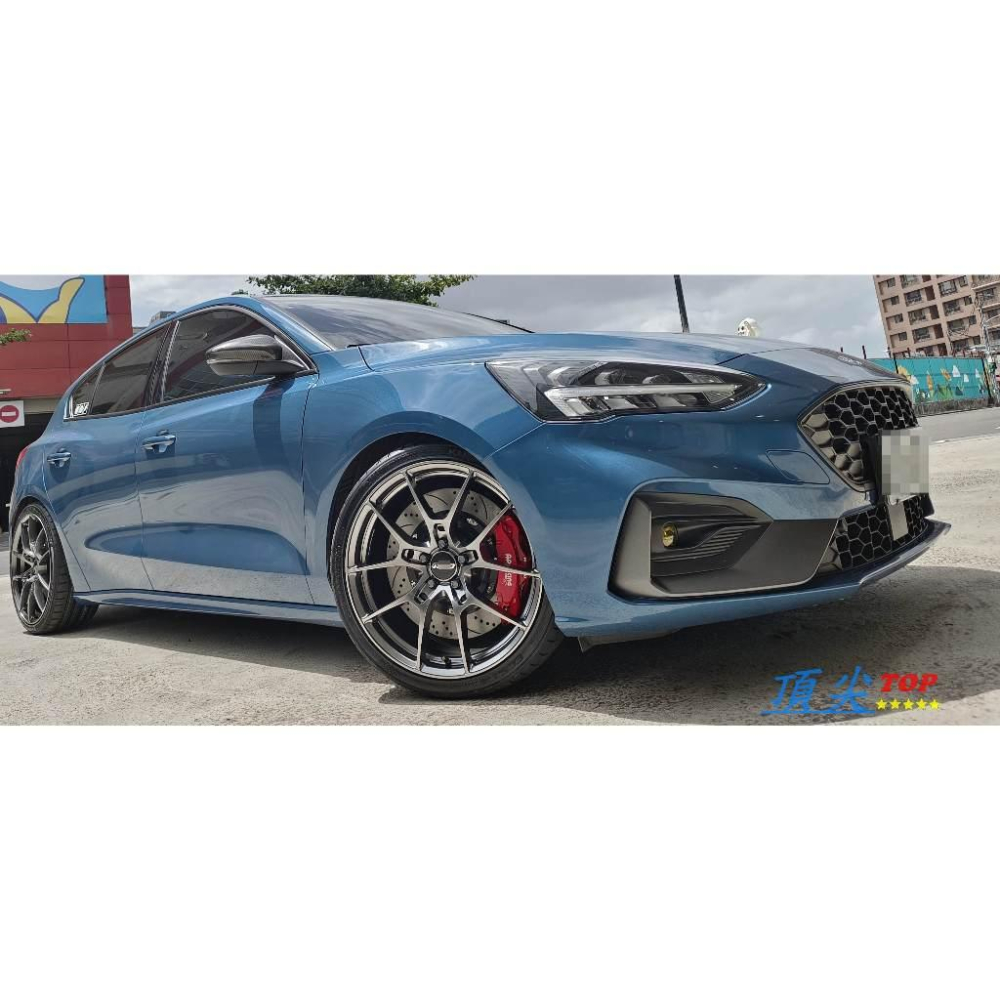 【頂尖】全新 SI鋁圈 EP14 19吋鋁圈 5X108 8.5J ET40黑高亮 FOCUS ST鋁圈 類G025鋁圈-細節圖2