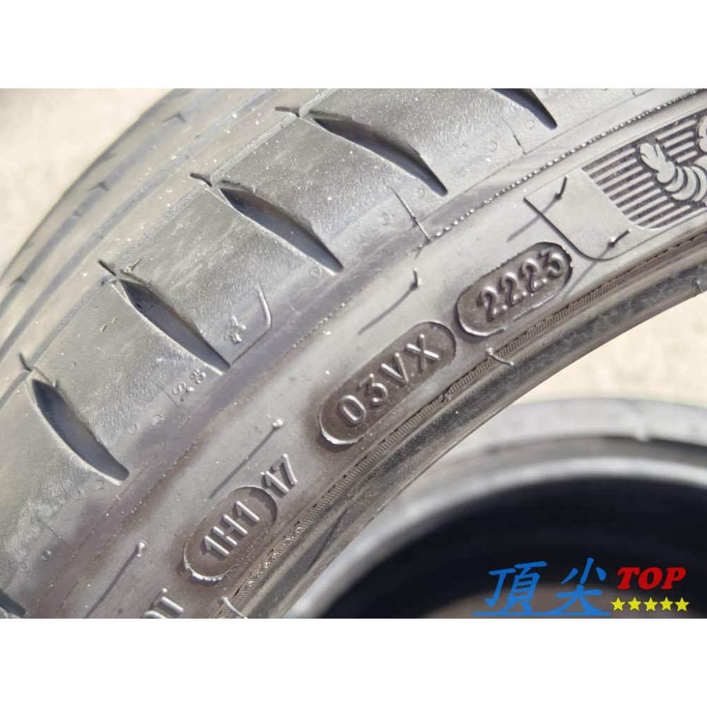 【頂尖】優質中古輪胎 235/35-19 米其林 PS4S 8成新 兩條8000 不拆賣-細節圖3