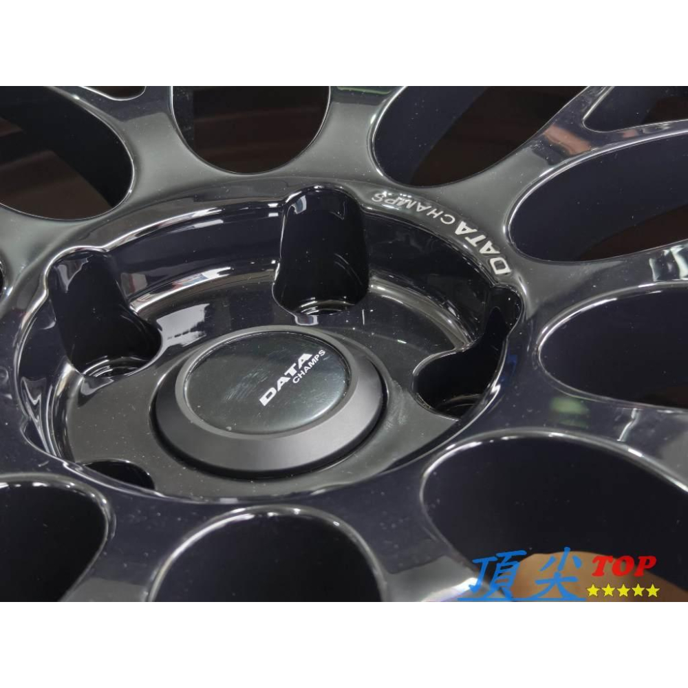 【頂尖】全新DATA鋁圈 SS-2 18吋鋁圈 5X100 8.5J ET38 亮黑+銀車面 深唇鋁圈 18吋旋壓鋁圈-細節圖3