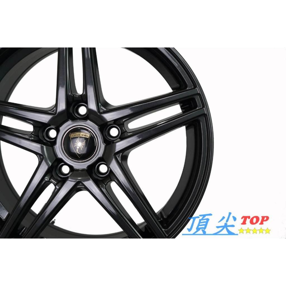 【頂尖】全新SI鋁圈 PS9 17吋鋁圈 5X114.3 7.5J ET45 亮黑灰 重量10KG 台灣製造/台灣鋁圈-細節圖2