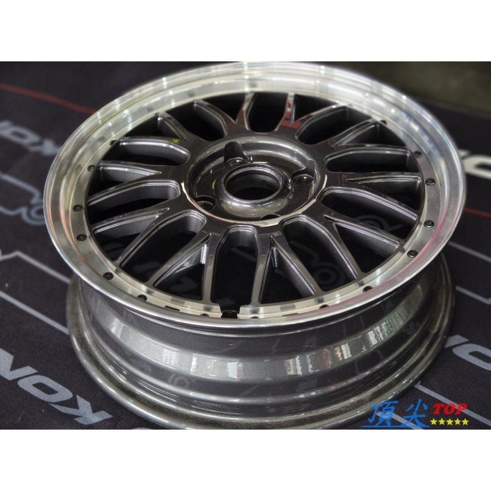 【頂尖】全新 16吋凌利鋁圈 5.5j 4x114.3 et40 鐵灰爪面+銀深唇/深唇鋁圈/海拉風鋁圈 貨車鋁圈-細節圖2