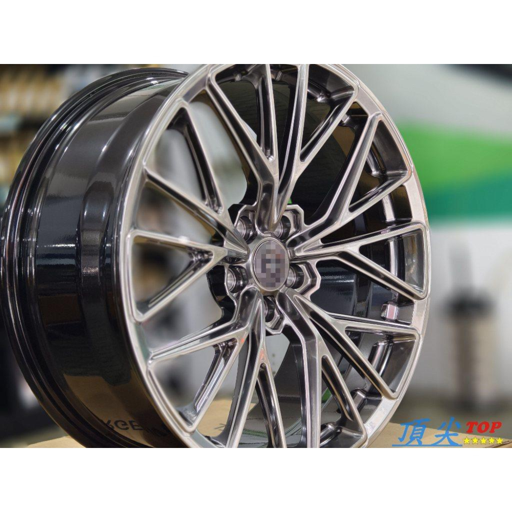 【頂尖】全新 類HRE FF28 20吋鋁圈 8.5J ET38 5X114.3 金屬銀/Lexus LM鋁圈專用-細節圖4