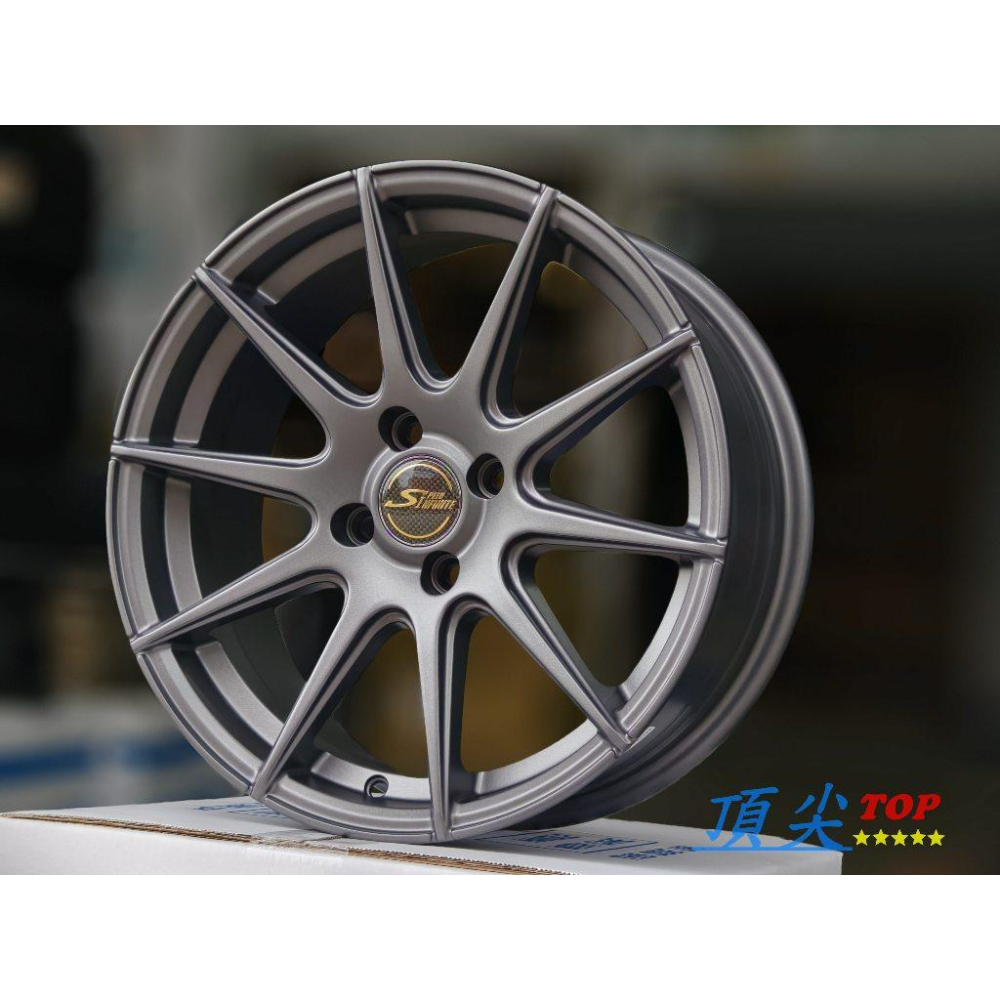 【頂尖】全新SI鋁圈S881 15吋鋁圈/16吋鋁圈 平光灰 4X100/5X100/5X112/5X114類G25鋁圈-細節圖2