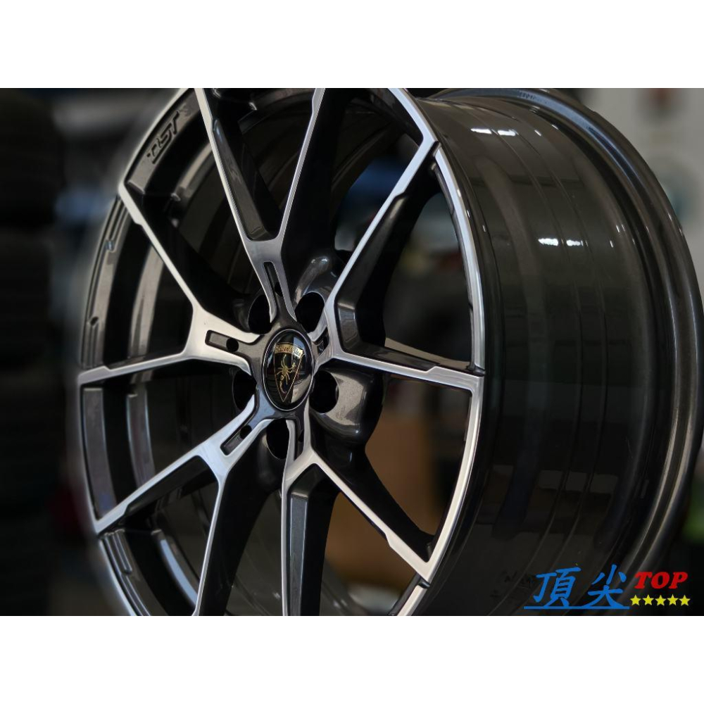 【頂尖】全新si鋁圈 17吋鋁圈 TU07D 7.5j 5x114.3/5x112 et38 亮鐵灰車面 17吋旋壓鋁圈-細節圖4