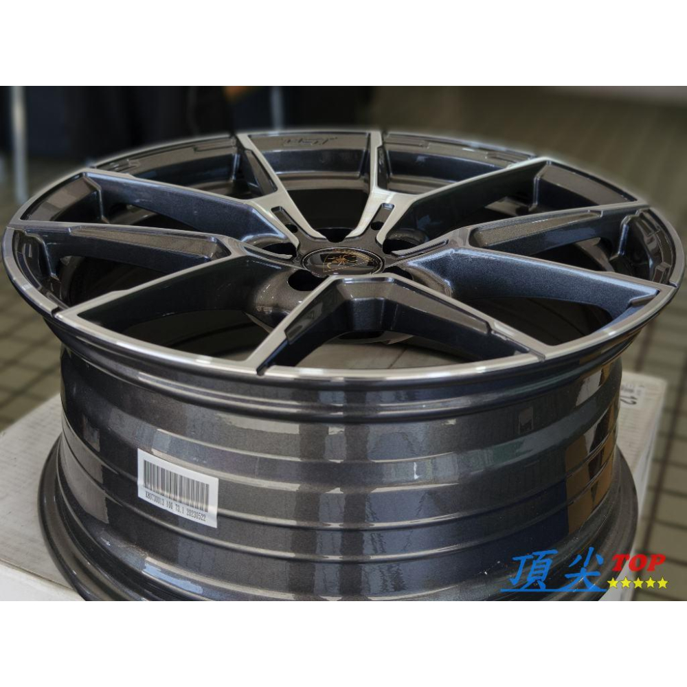 【頂尖】全新si鋁圈 17吋鋁圈 TU07D 7.5j 5x114.3/5x112 et38 亮鐵灰車面 17吋旋壓鋁圈-細節圖5