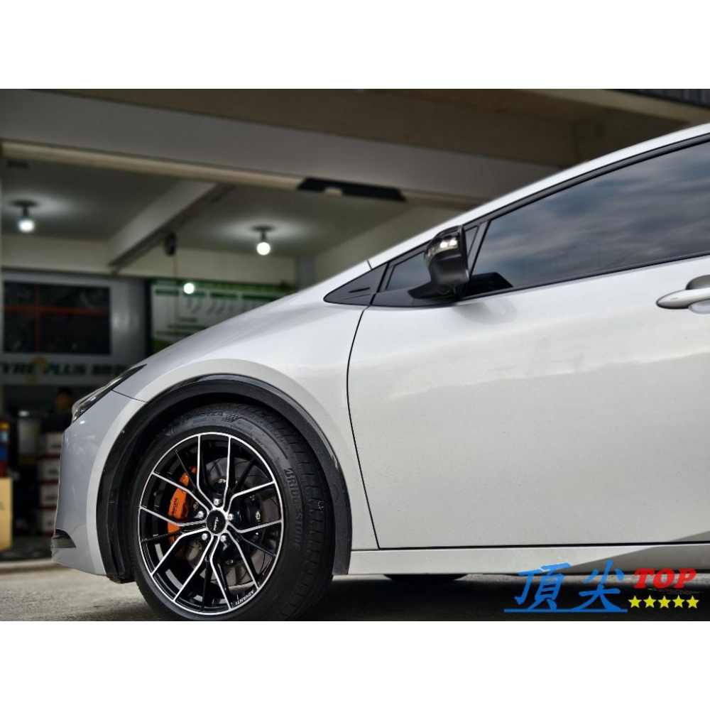 【頂尖】全新Advanti鋁圈MAT22 19吋旋壓鋁圈 5x114.3 8.5j et45 亮黑銀面 Prius鋁圈照-細節圖2