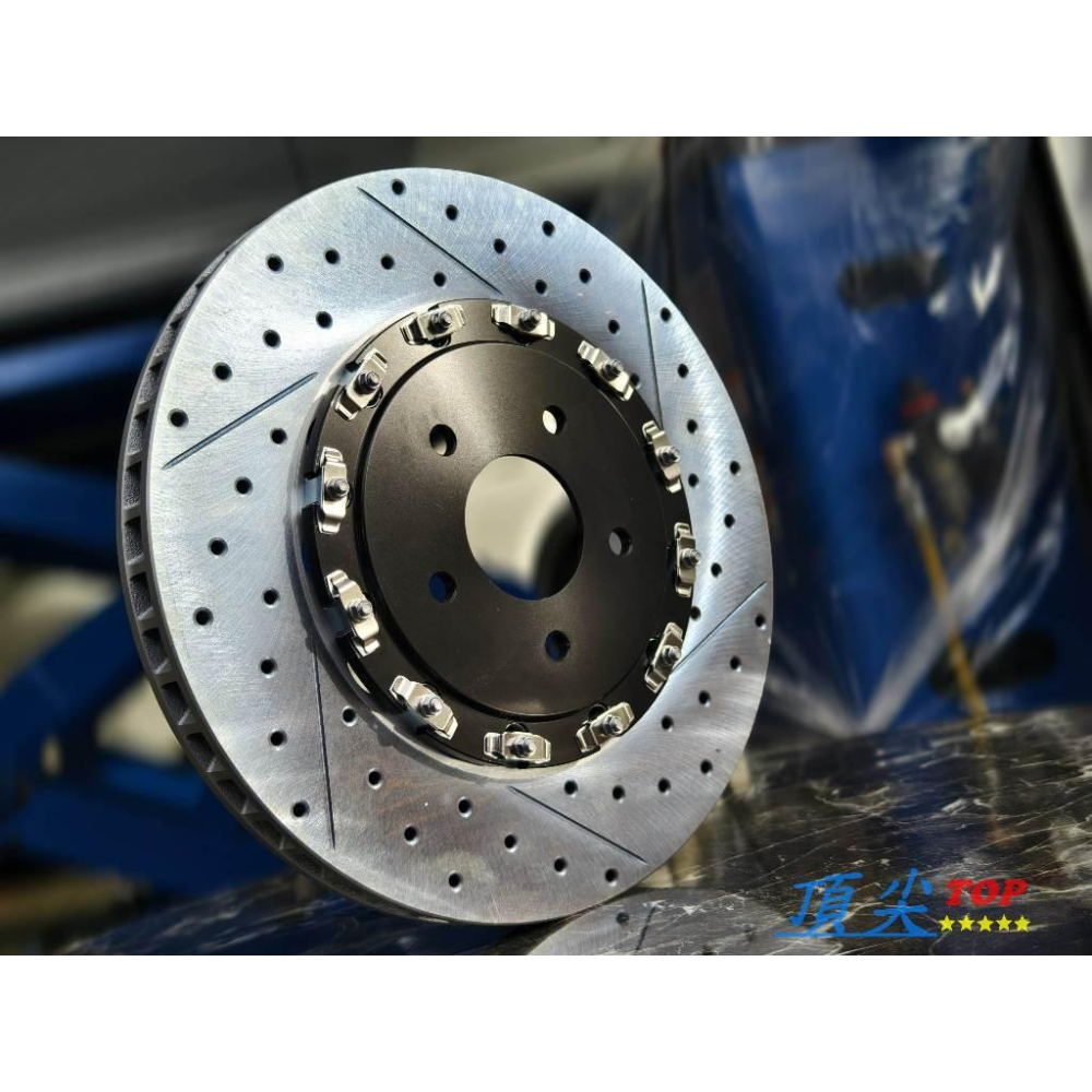 【頂尖】全新 brembo卡鉗 brembo F55+355MM全浮動碟盤+金屬油管+陶瓷煞車皮+煞車油-細節圖2