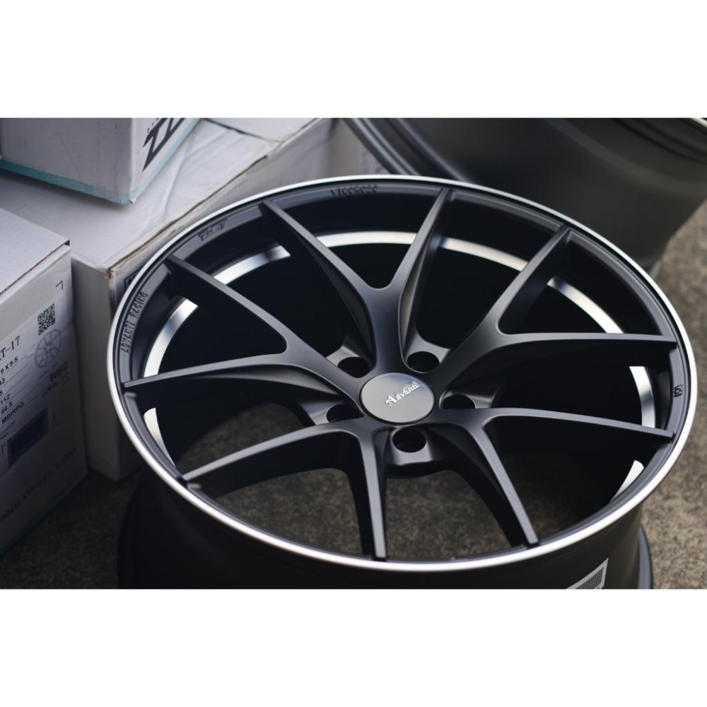 【頂尖】全新 Advanti鋁圈 MAT17 19吋旋壓鋁圈 5x114.3/5x112 8.5j et42 平光灰車邊-細節圖2