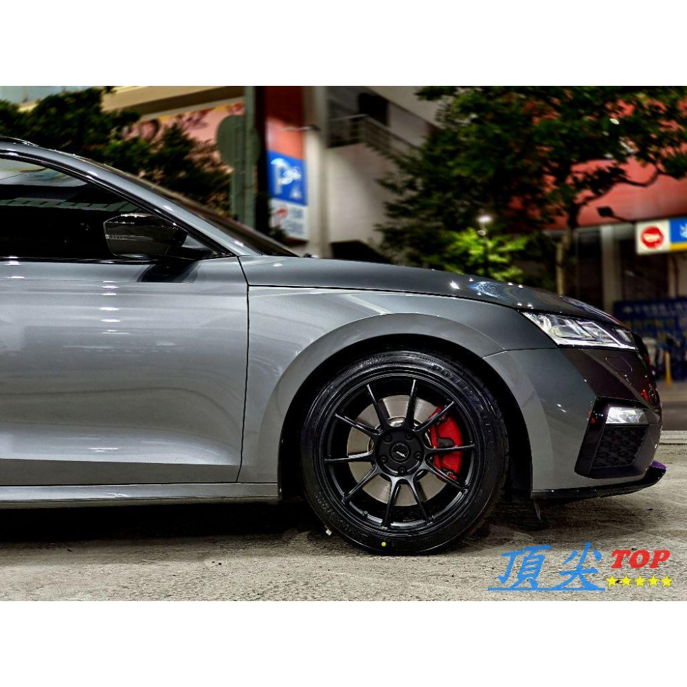 【頂尖】全新DATA SS-1 18吋鋁圈 5X112 8.5J ET42 平光黑 18吋旋壓鋁圈 octavia鋁圈-細節圖4