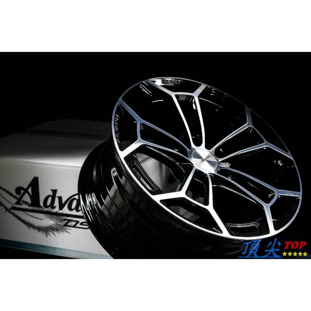 【頂尖】全新 Advanti鋁圈 MAT28 18吋旋壓鋁圈 8j 5x114.3 et40 18吋鋁圈 亮黑車面鋁圈-細節圖2