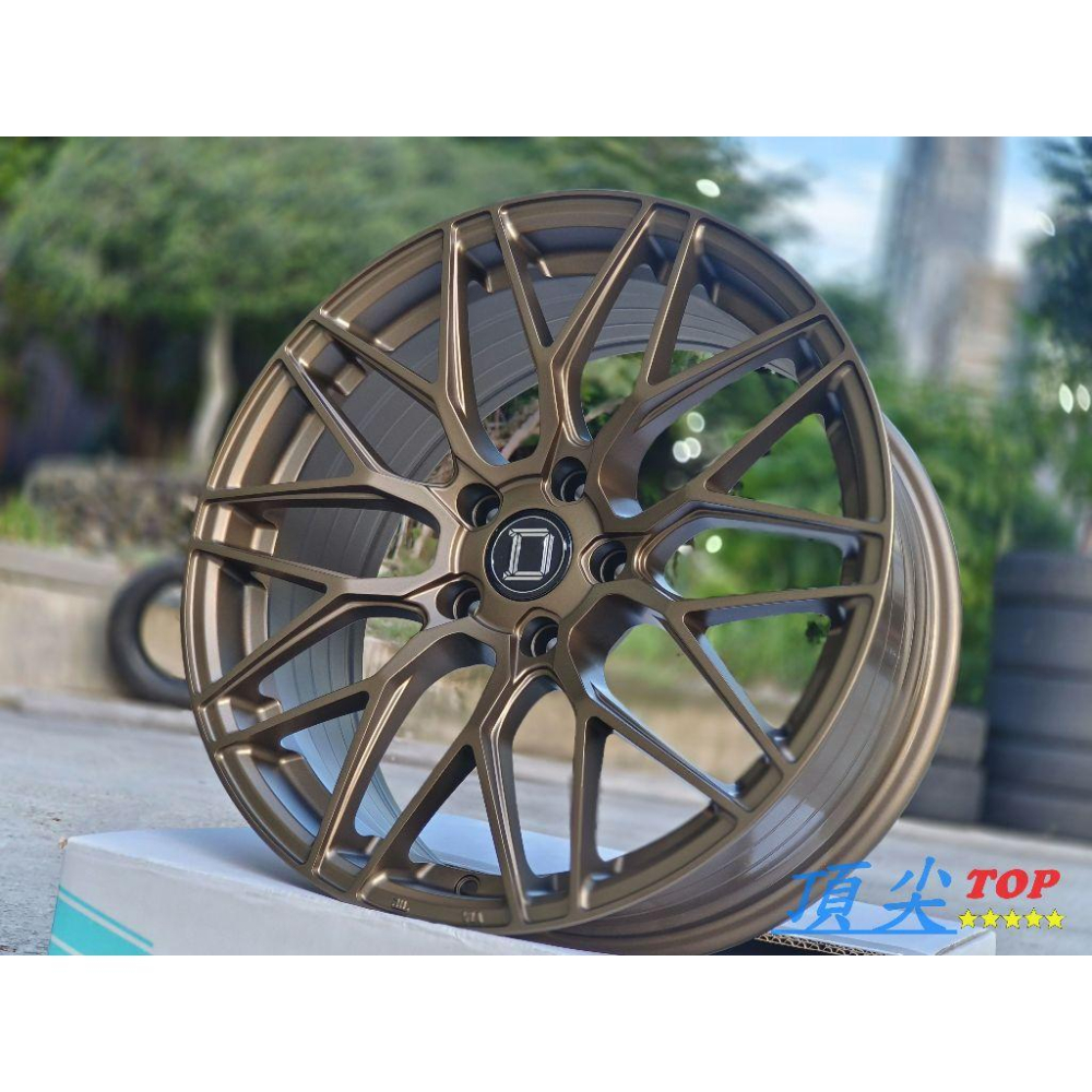 【頂尖】全新 ID6鋁圈 18吋旋壓鋁圈 5X114.3 8.5J ET35 平光古銅 AI-DESIGN-D鋁圈-細節圖2
