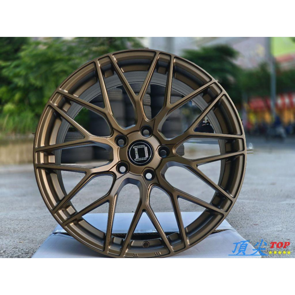 【頂尖】全新 ID6鋁圈 18吋旋壓鋁圈 5X114.3 8.5J ET35 平光古銅 AI-DESIGN-D鋁圈-細節圖3
