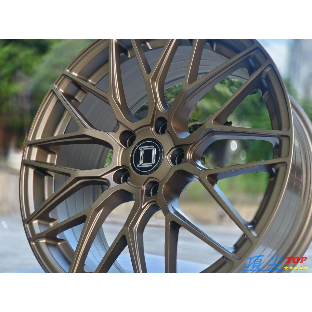 【頂尖】全新 ID6鋁圈 18吋旋壓鋁圈 5X114.3 8.5J ET35 平光古銅 AI-DESIGN-D鋁圈-細節圖4