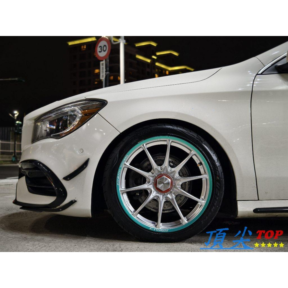 【頂尖】全新Advanti鋁圈MAT11 18吋旋壓鋁圈 8J 5X112 ET35 高亮銀邊滾綠色 CLA鋁圈-細節圖5