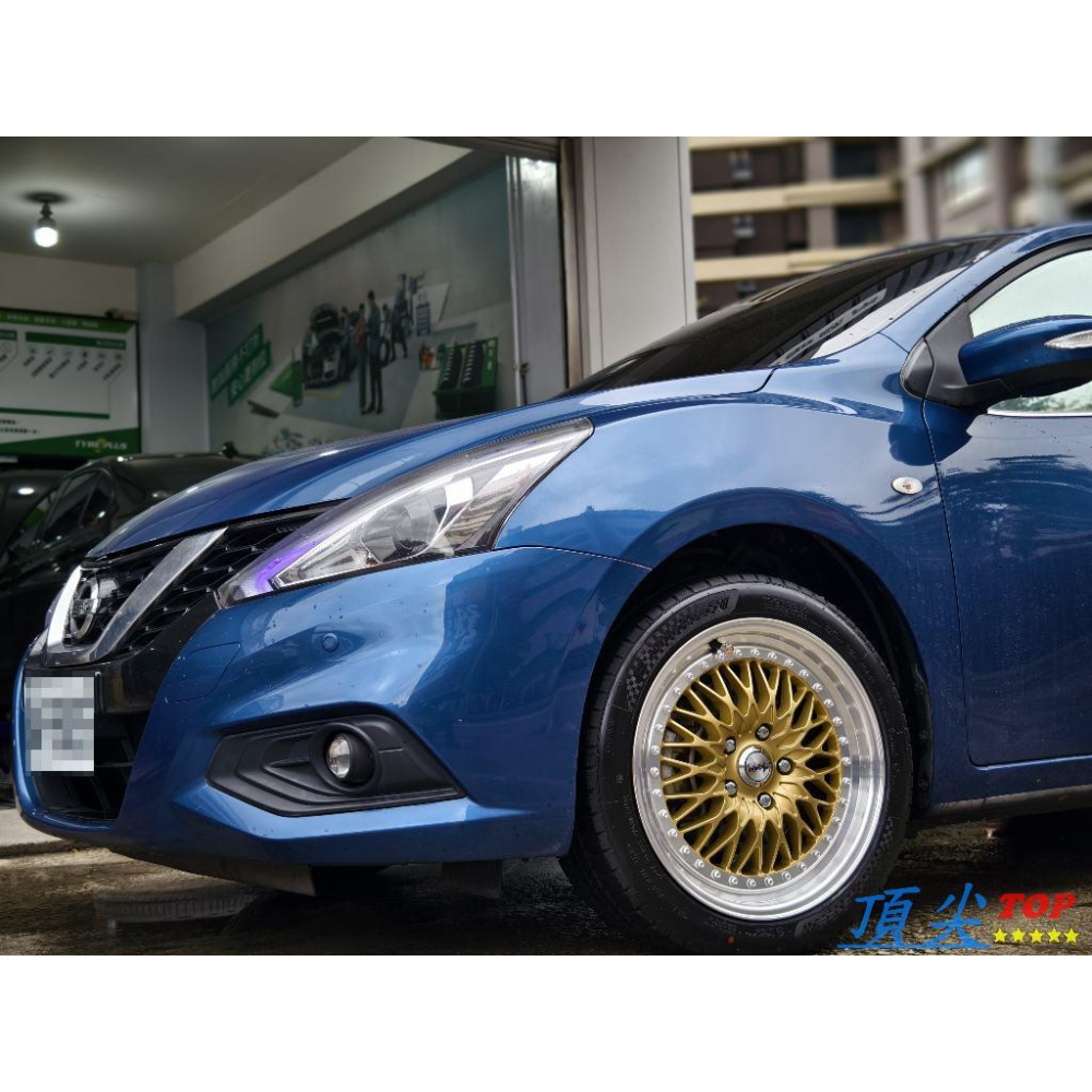 【頂尖】全新Advanti鋁圈 ADV-52 5X114.3 ET40 17吋鋁圈 金色車邊 海拉風鋁圈 TIDDA鋁圈-細節圖2