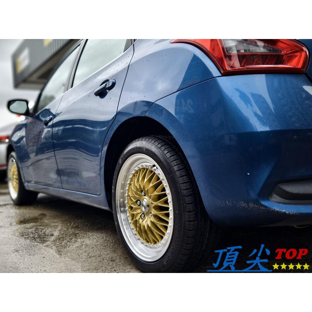 【頂尖】全新Advanti鋁圈 ADV-52 5X114.3 ET40 17吋鋁圈 金色車邊 海拉風鋁圈 TIDDA鋁圈-細節圖4