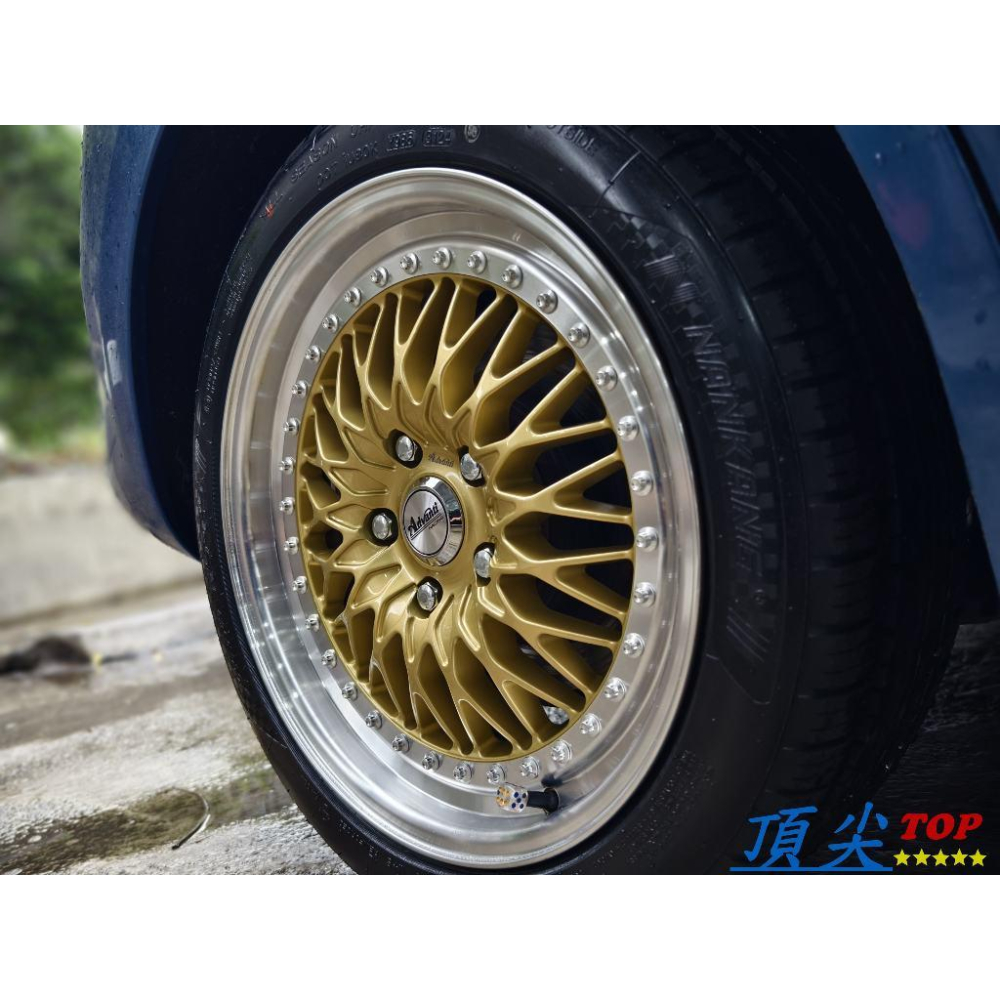 【頂尖】全新Advanti鋁圈 ADV-52 5X114.3 ET40 17吋鋁圈 金色車邊 海拉風鋁圈 TIDDA鋁圈-細節圖5