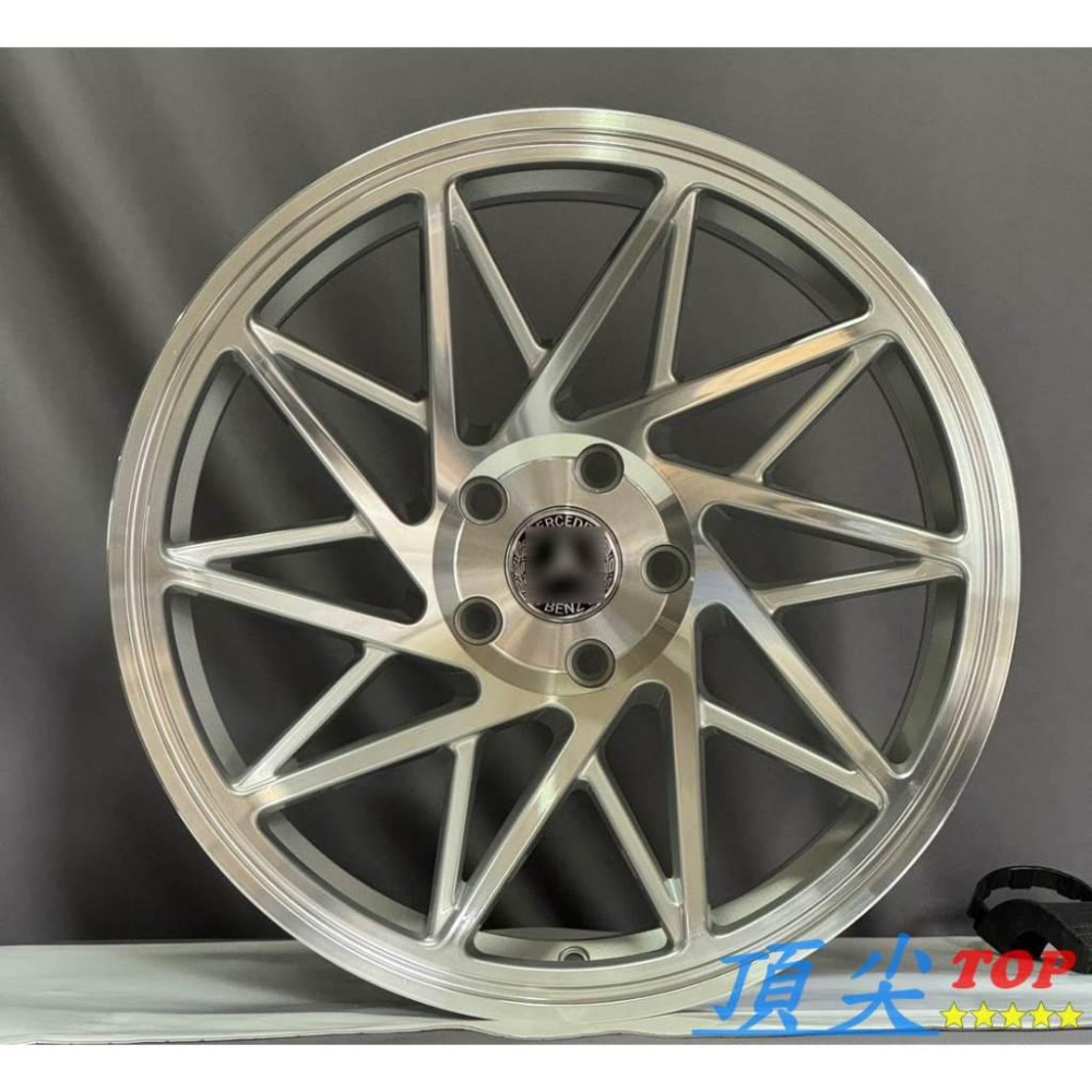 【頂尖】全新20吋鋁圈 V-FS35 銀色車面 8.5J ET32/ET38 10J ET25/ET42 可前後配鋁圈-細節圖2