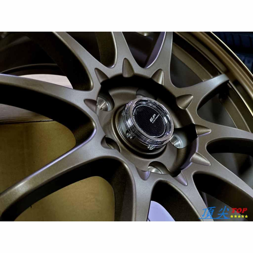 【頂尖】全新 17吋旋壓鋁圈 EP23 7.5J 5X114.3 ET40 平光古銅+亮古銅邊 類SSR GTV05-細節圖5
