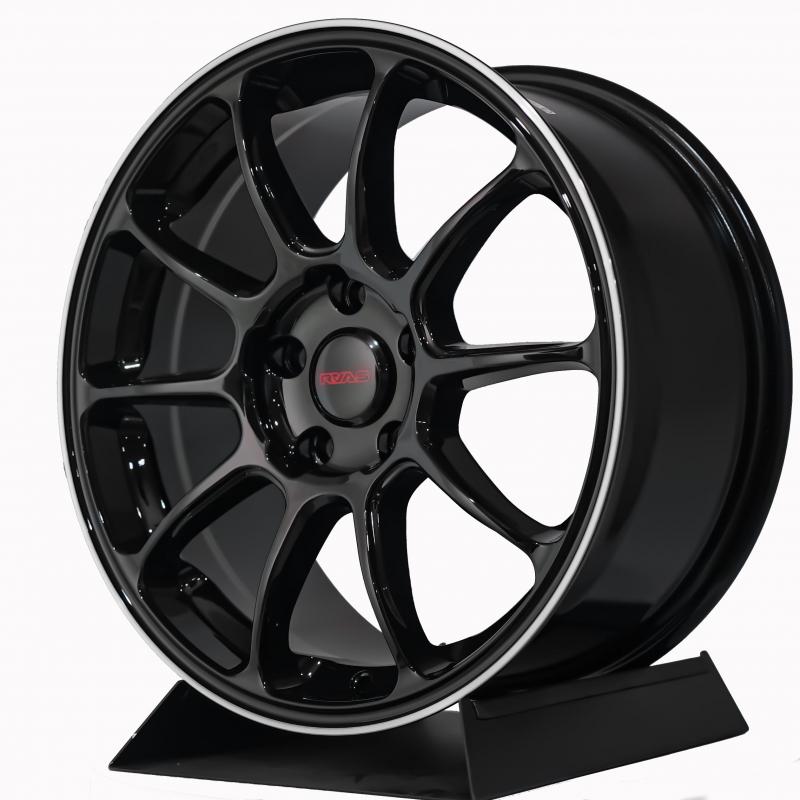 【頂尖】全新 17吋鋁圈 類ZE40鋁圈 S888 8J 5X114.3 ET40 重量8.5KG 亮黑銀車邊-細節圖2