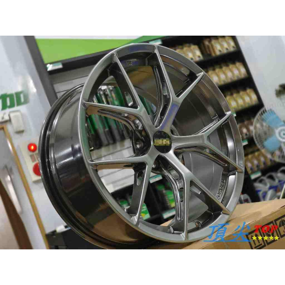【頂尖】全新 北德文鋁圈 電鍍銀 19吋旋壓鋁圈 8.5J 5X114.3/5x112 et40 類FIR鋁圈 簍空鋁圈-細節圖2