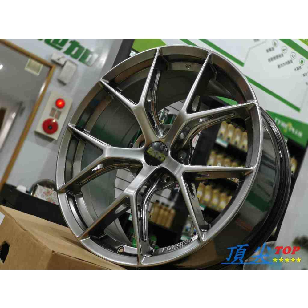 【頂尖】全新 北德文鋁圈 電鍍銀 19吋旋壓鋁圈 8.5J 5X114.3/5x112 et40 類FIR鋁圈 簍空鋁圈-細節圖3