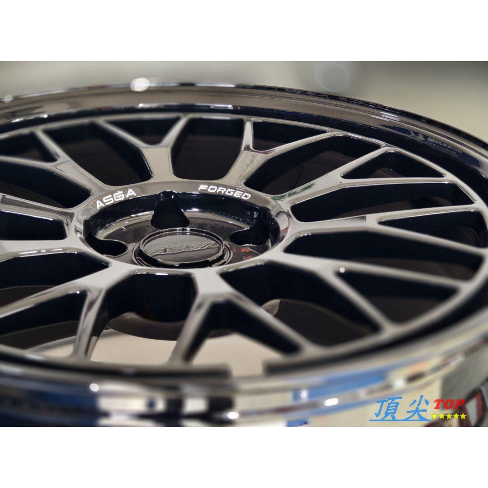 【頂尖】全新 ASGA FA08 19吋鍛造鋁圈 8.5J 5X114.3/5X112/5X108 亮黑鋁圈 深唇鋁圈-細節圖3