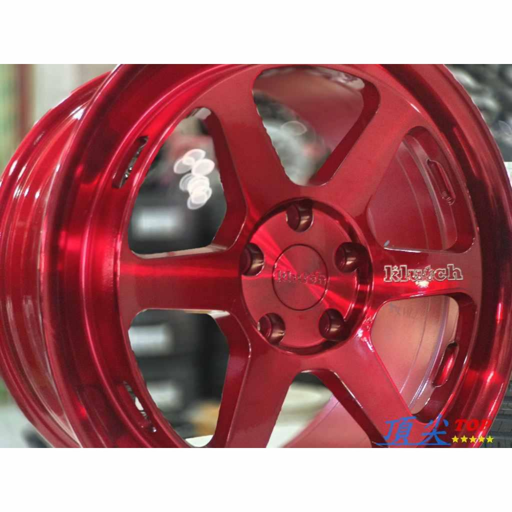 【頂尖】全新 18吋鋁圈 SLC2 8.5J 5X114.3 ET38 糖果紅鋁圈/旋壓鋁圈 klutch鋁圈-細節圖3