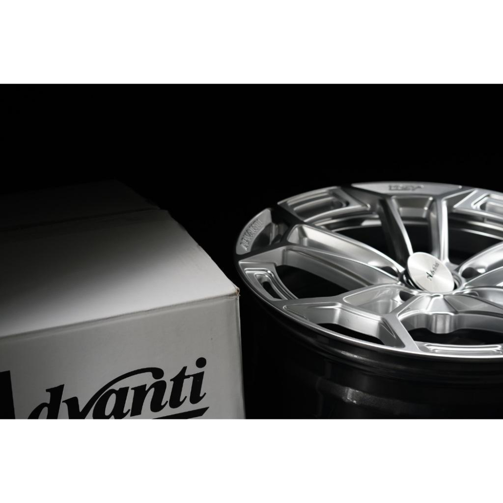 【頂尖】全新 Advanti鋁圈 MAT28 18吋旋壓鋁圈 8j 5x114.3 et40 高亮銀鋁圈/18吋鋁圈-細節圖3