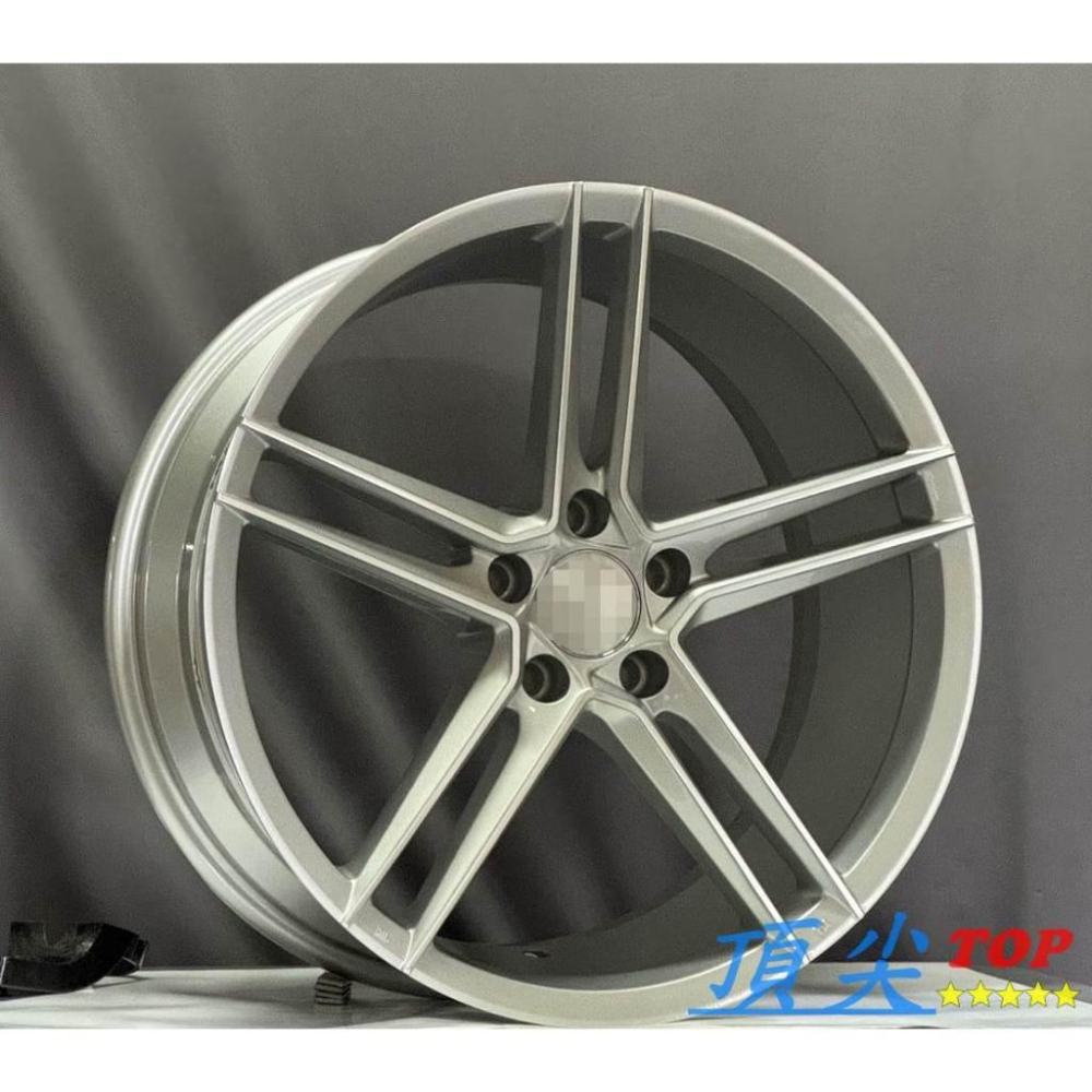 【頂尖】全新類V-FS33鋁圈 20吋鋁圈 5X120前後配 8.5J+10J ET35+ET43 亮銀色+銀車面-細節圖2