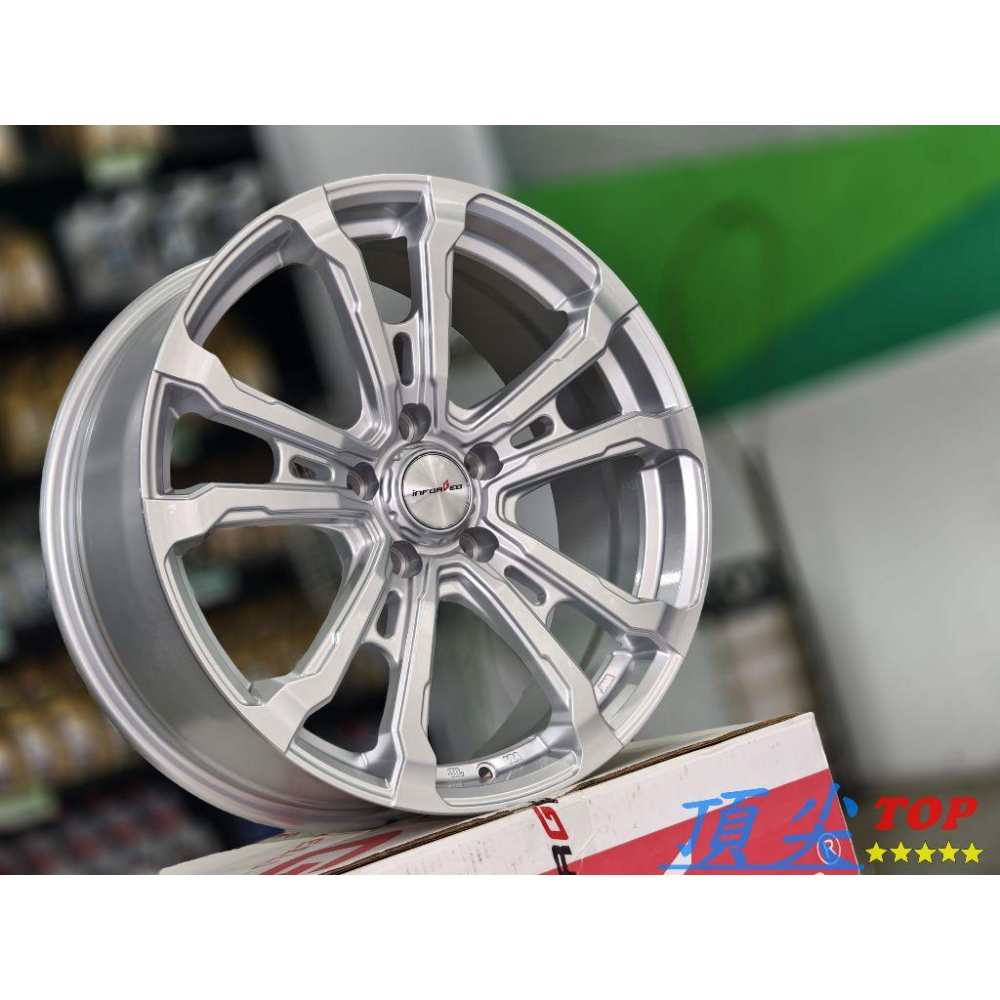 【頂尖】全新inforged鋁圈 2296 16吋鋁圈4X100 6J ET42 亮銀色 另有17吋鋁圈 18吋鋁圈-細節圖2