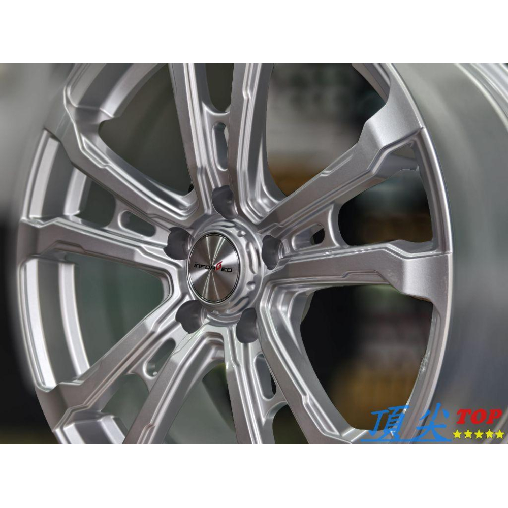 【頂尖】全新inforged鋁圈 2296 16吋鋁圈4X100 6J ET42 亮銀色 另有17吋鋁圈 18吋鋁圈-細節圖4