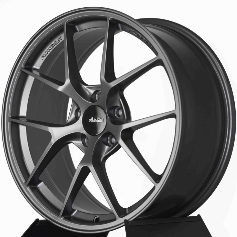 【頂尖】全新Advanti鋁圈N808M 18吋旋壓鋁圈 8j et40 5x114.3/5x112/5x108平光鐵灰-細節圖2