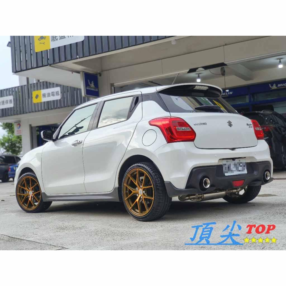 【頂尖】全新 GRORA鋁圈 GS15V 17吋 5x114.3 7.5j ET35 亮色黃 SWIFT SPORT鋁圈-細節圖4