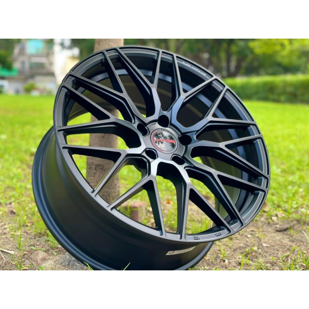 【頂尖】全新 MAHOM鋁圈 MFF-1 18吋鋁圈 8J 5X114.3 ET40 平光黑 耀麒鋁圈-細節圖2