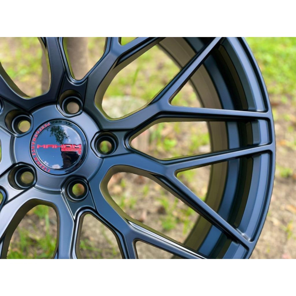 【頂尖】全新 MAHOM鋁圈 MFF-1 18吋鋁圈 8J 5X114.3 ET40 平光黑 耀麒鋁圈-細節圖3