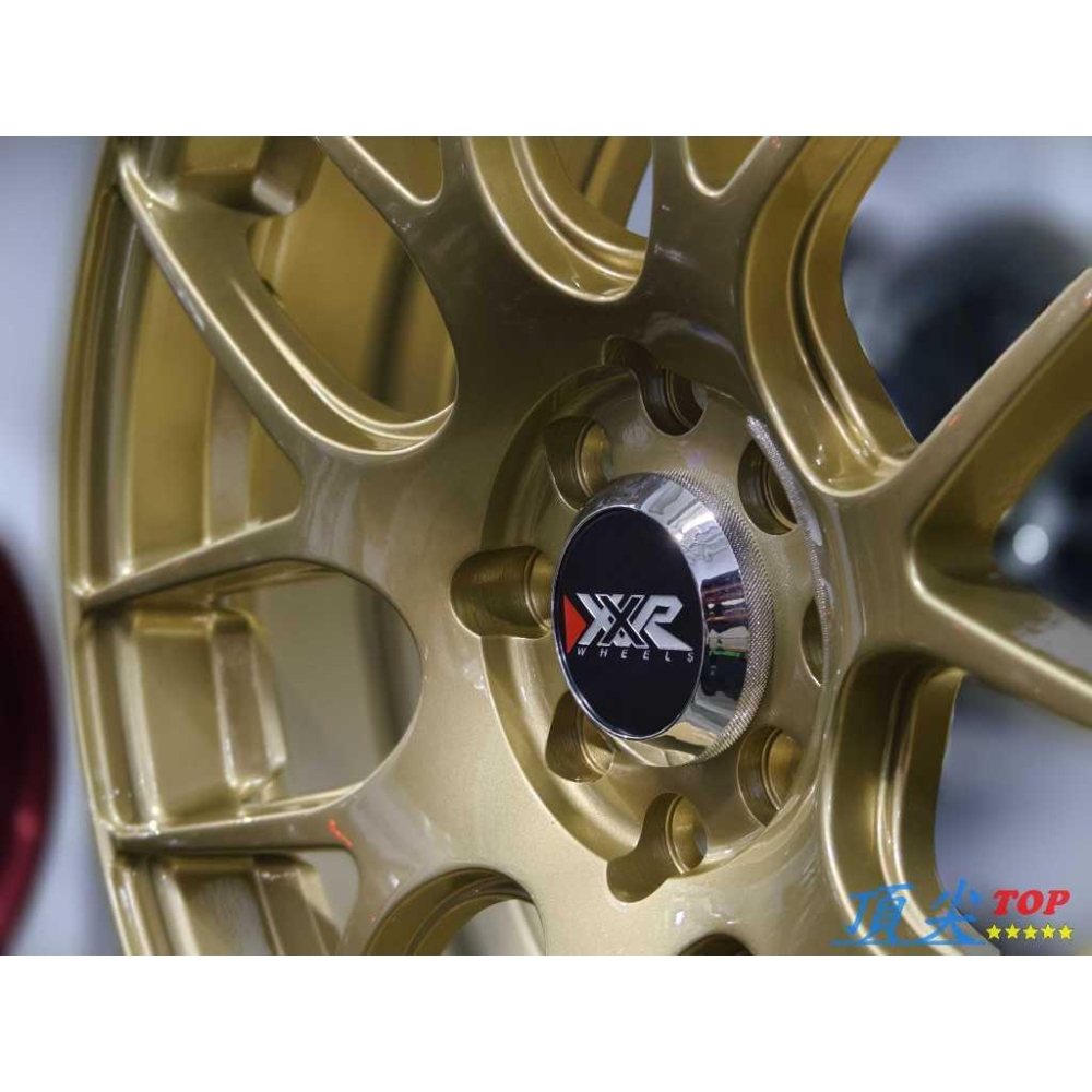 【頂尖】全新xxr鋁圈 XXR530 17吋鋁圈 7.5J ET40 4X100/4X114.3復合孔鋁圈 金色鋁圈-細節圖3