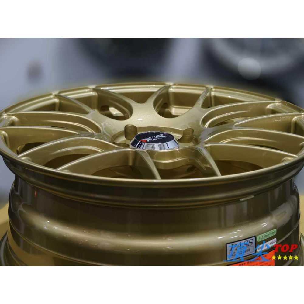 【頂尖】全新xxr鋁圈 XXR530 17吋鋁圈 7.5J ET40 4X100/4X114.3復合孔鋁圈 金色鋁圈-細節圖4