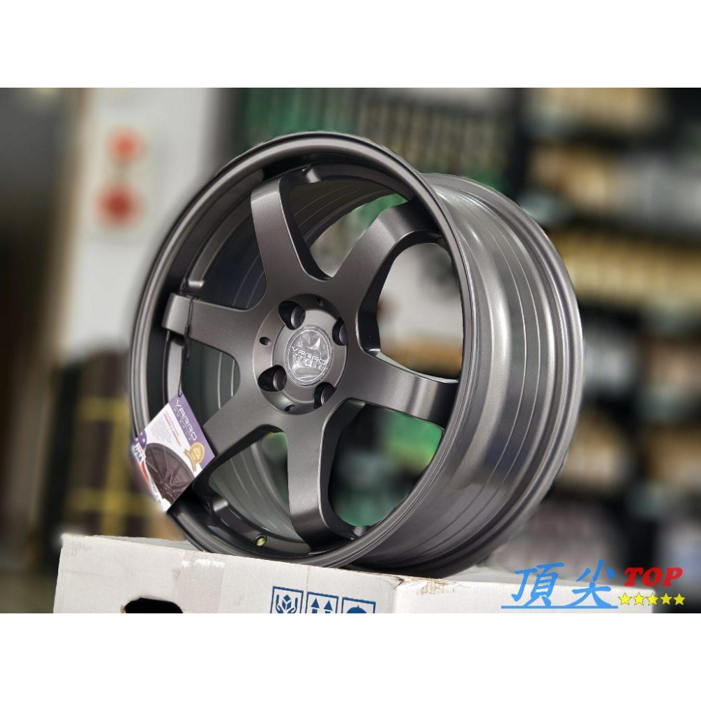 【頂尖】全新VARRO鋁圈 VD33X 17吋旋壓鋁圈 4X100 7.5J ET42 消光鐵灰 類TE37 美國品牌-細節圖4