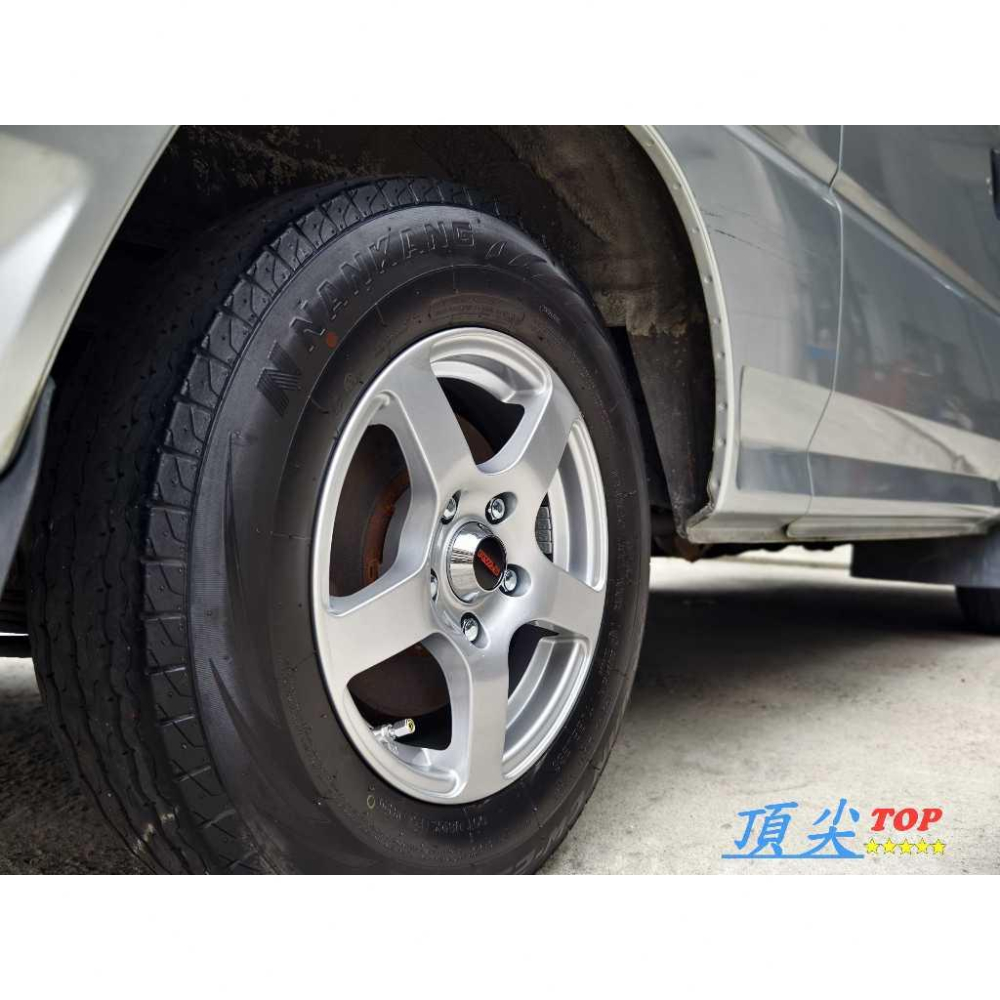 【頂尖】全新 SI鋁圈 S873 14吋鋁圈 5X114.3 6J ET25 五爪銀色鋁圈/得利卡鋁圈/貨車得利卡鋁圈-細節圖2