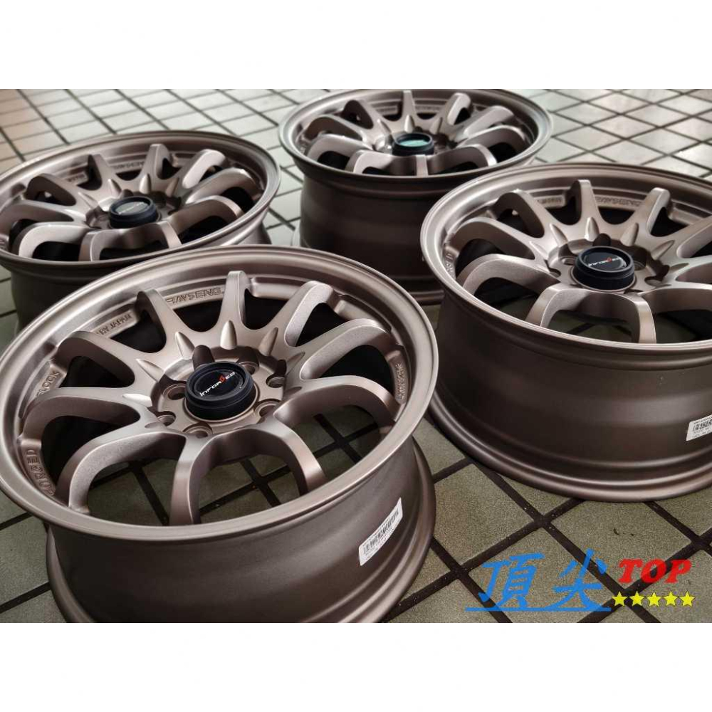 【頂尖】全新 inforged鋁圈 1857 15吋 4X114.3/4X100 7J ET30 平光古銅 海拉風鋁圈-細節圖2