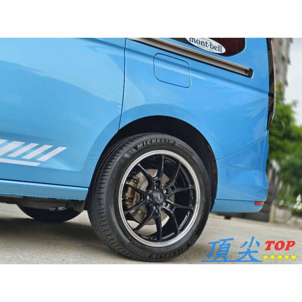 【頂尖】全新 ASGA鋁圈 ARF15 5X112 8J ET43 亮黑+銀車邊 福特旅玩家鋁圈/旅玩家18吋旋壓鋁圈-細節圖2