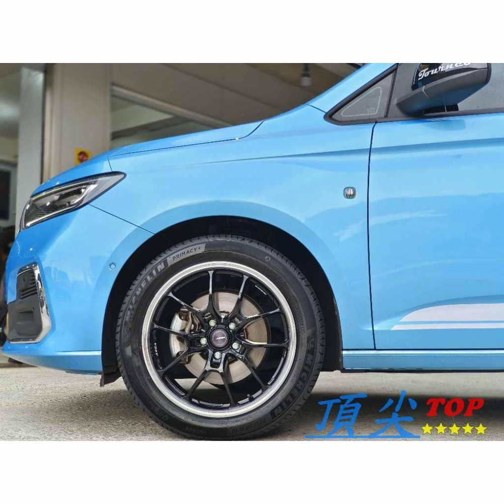 【頂尖】全新 ASGA鋁圈 ARF15 5X112 8J ET43 亮黑+銀車邊 福特旅玩家鋁圈/旅玩家18吋旋壓鋁圈-細節圖3