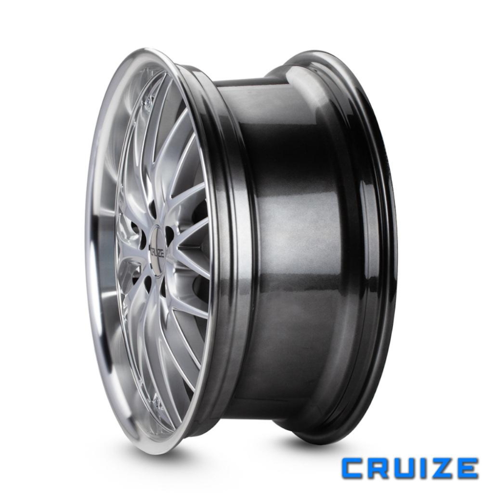 【頂尖】全新CRUIZE鋁圈 型號190 18吋鋁圈 5X108 8.5J ET42 深唇鋁圈 高亮銀車邊-細節圖2
