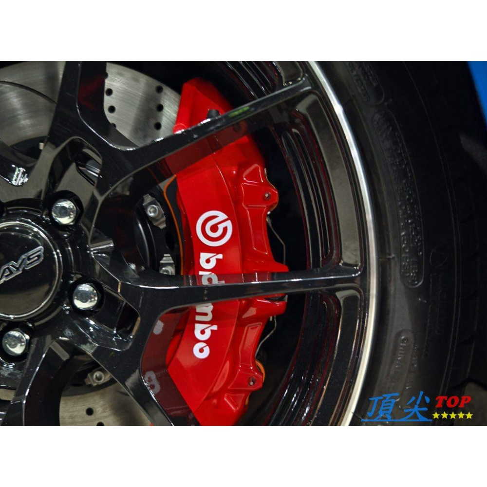 【頂尖】全新brembo卡鉗 ZL1卡鉗 大六活塞卡鉗+355mm全浮動碟盤+陶瓷煞車皮+金屬油管 FOCUS卡鉗-細節圖2