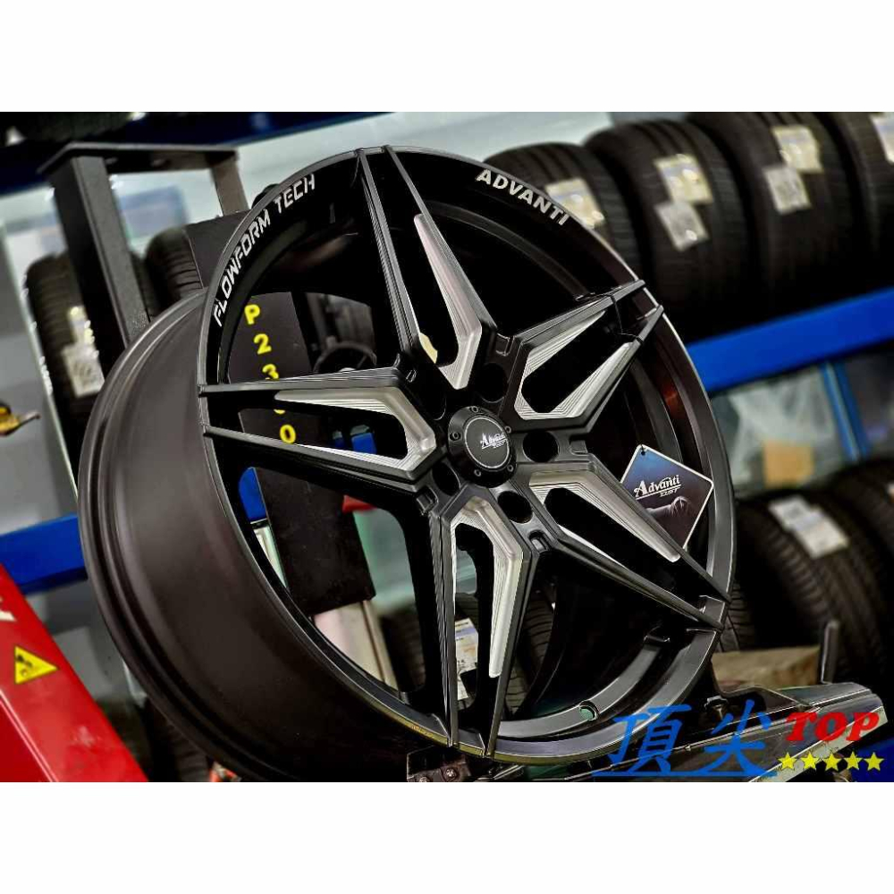 【頂尖】全新 ADVANTI鋁圈 N983 19吋旋壓鋁圈 5X114.3 8.5J ET35 消光黑洗溝銀 雅泛迪鋁圈-細節圖2